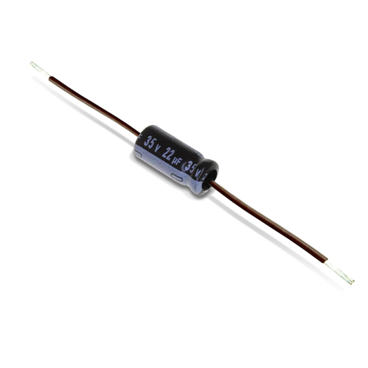 22uf x 35v (Ready insulated + terminal)