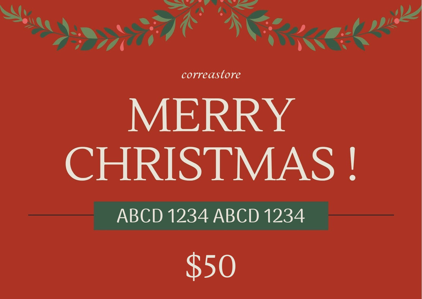 Christmas gift card 2022