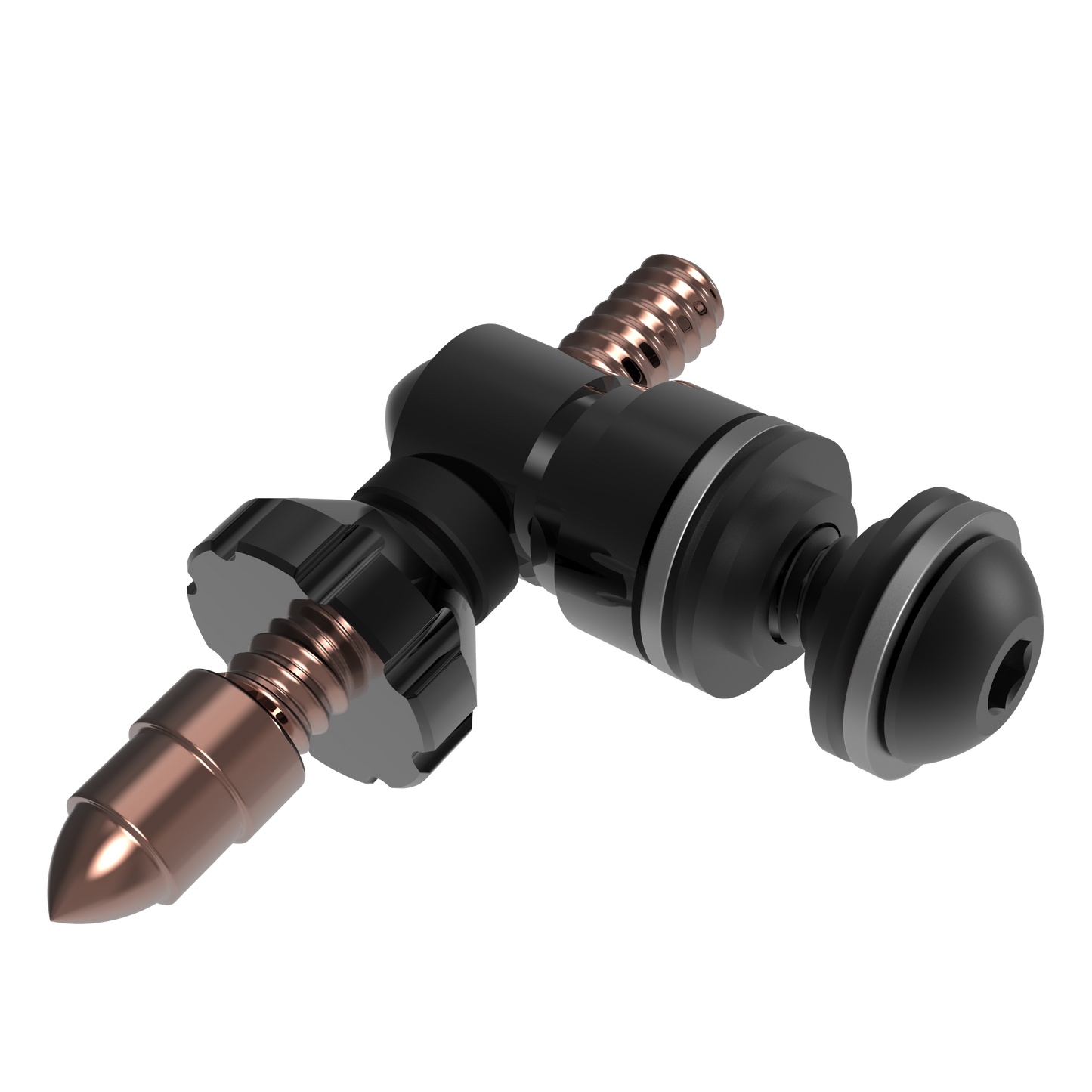 Aluminum Set + Contact Screw + Acetal Thumb-Nut + Hardware