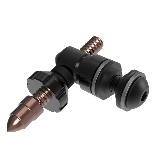 Aluminum Set + Contact Screw + Acetal Thumb-Nut + Hardware