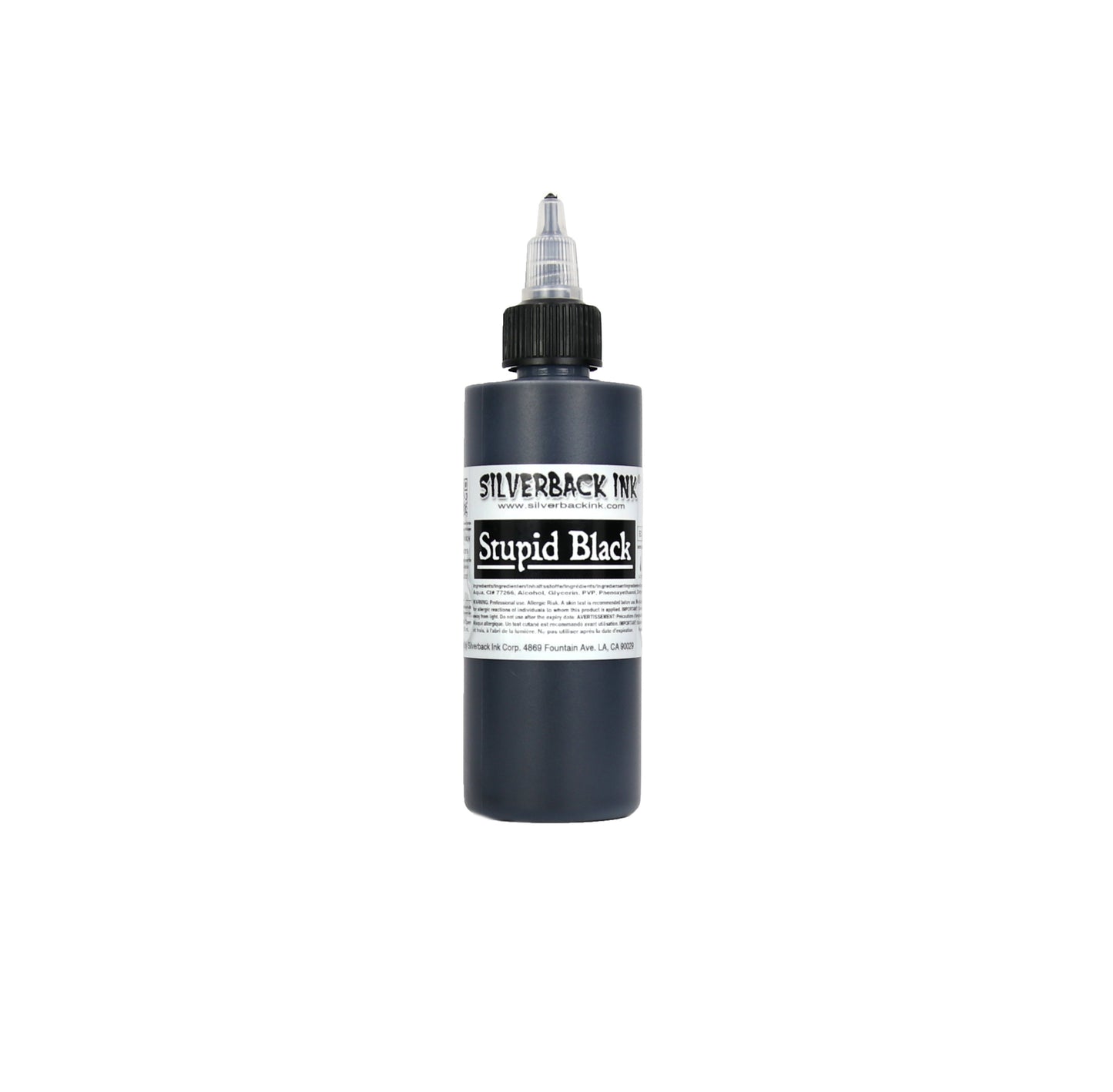 Silverback Ink Stupid Black - 4oz Bottle