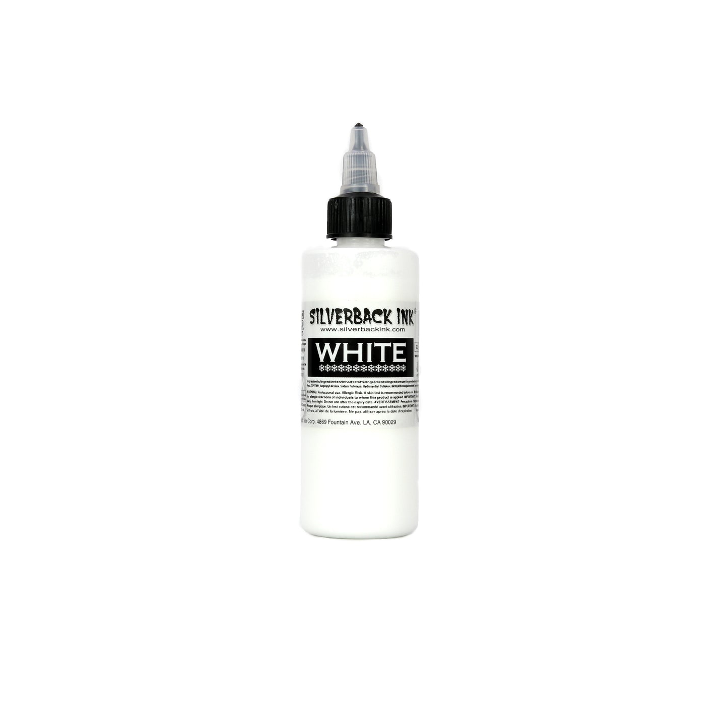 Silverback Ink White 4oz Bottle