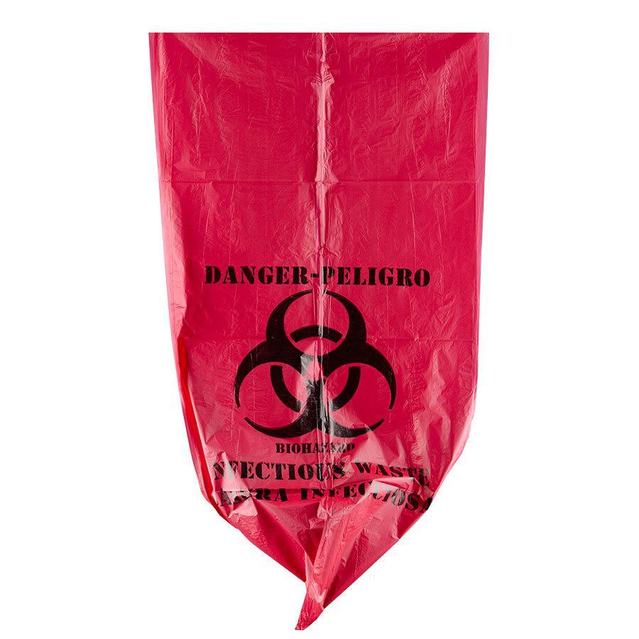 Biohazard waste bags