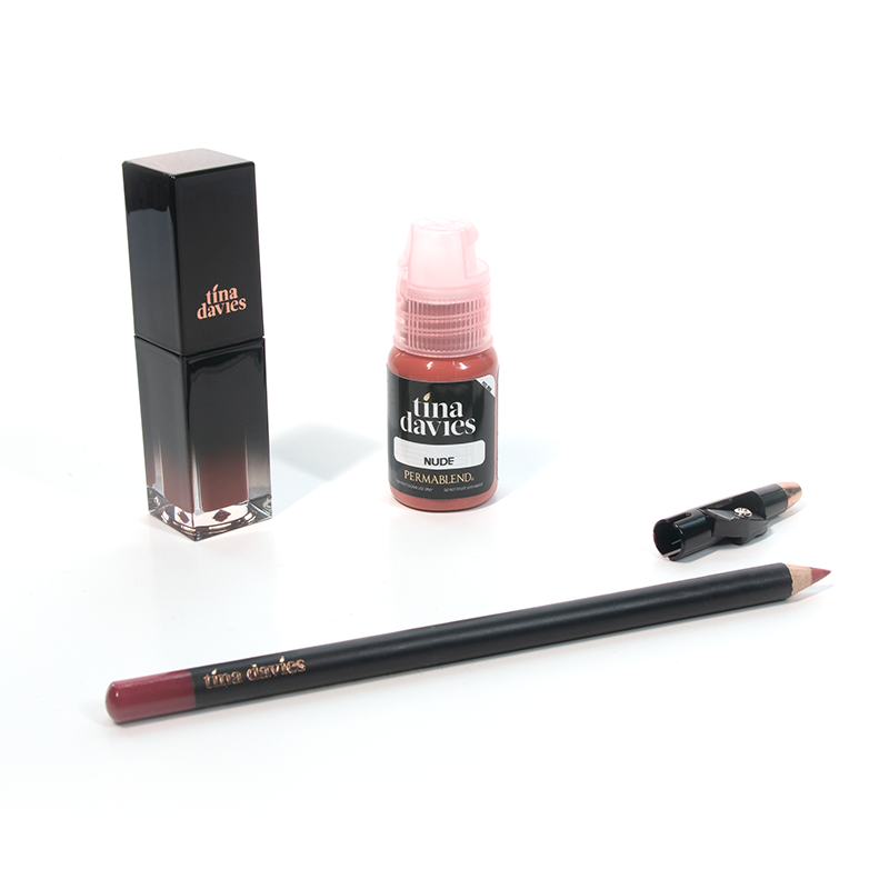 Tina Davies Lip Trio — Perma Blend — Nude