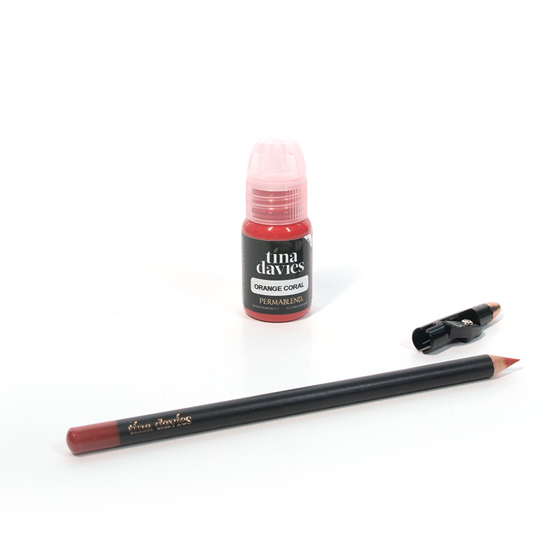 Tina Davies Lip Duo — Perma Blend — Orange Coral