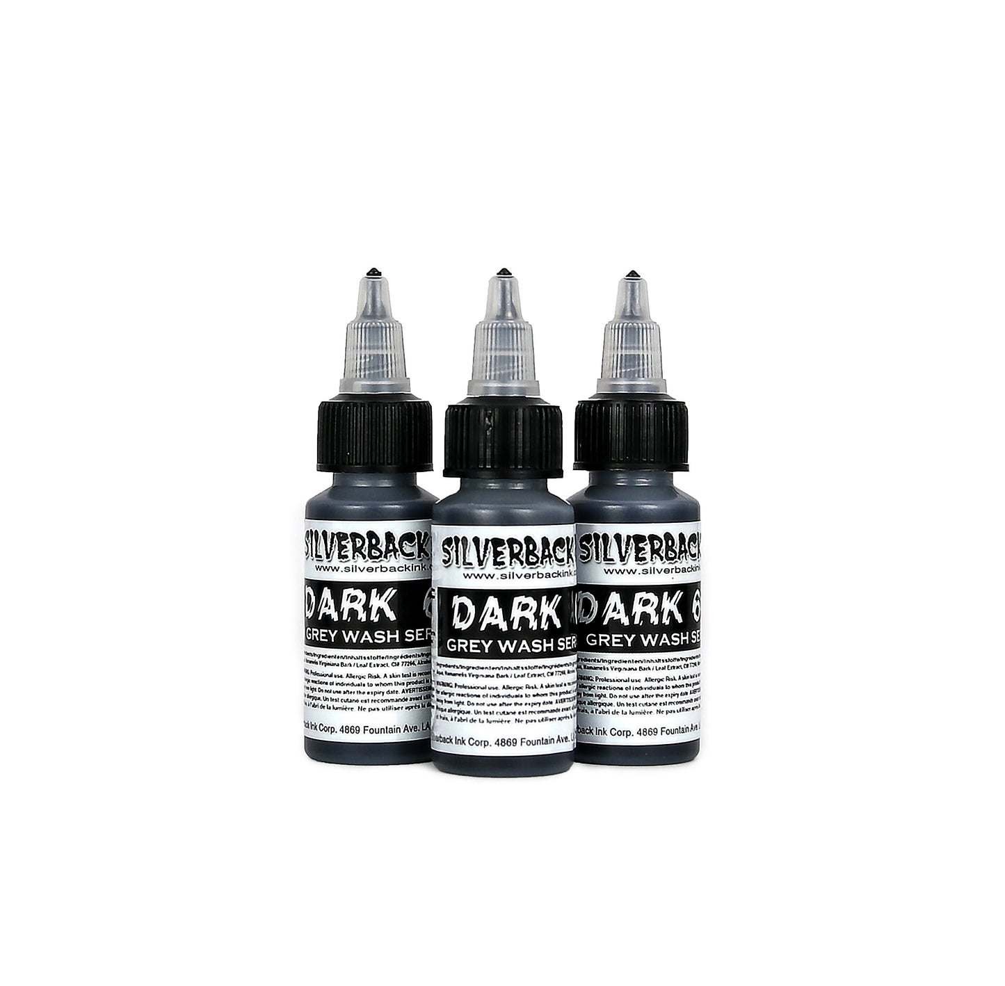 Silverback Ink DARK Grey Wash Series - 1oz Set