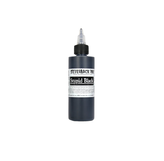 Silverback Ink Stupid Black - 4oz Bottle