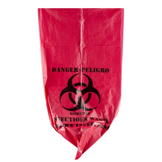 Biohazard waste bags