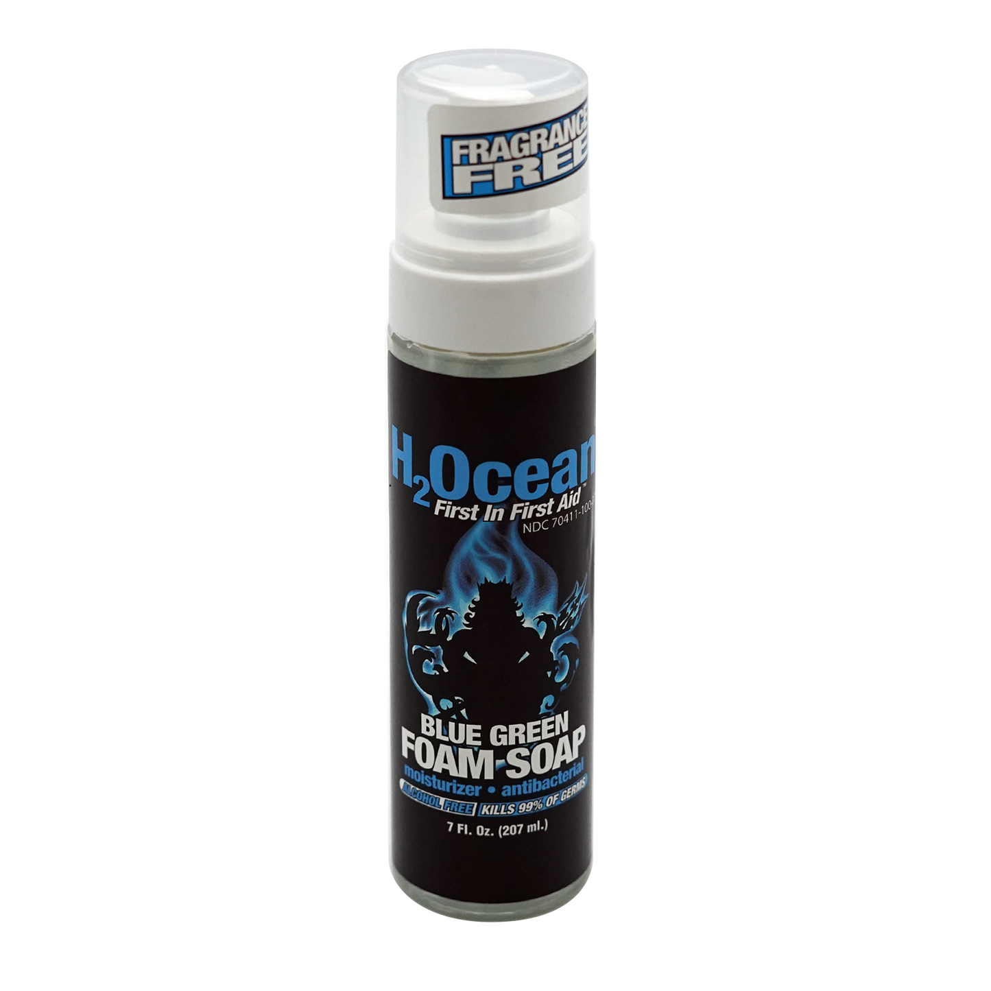 H2Ocean Blue Green Foam Soap