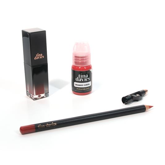 Tina Davies Lip Trio ‚Äö√Ñ√Æ Perma Blend ‚Äö√Ñ√Æ Orange Coral
