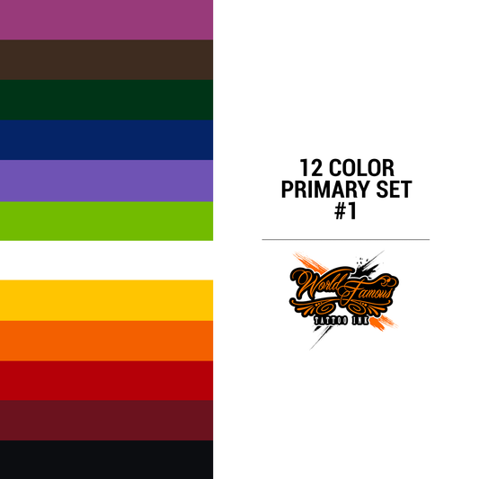 WF 12 Color Primary Set #1- 1 oz